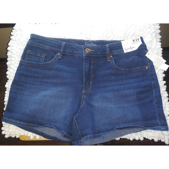 NWT!!! JESSICA SIMPSON Denim Jean Charmer Shorts Women's Size 8/29 - Picture 3 of 13